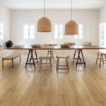 Premium Floors Quick-Step Perspective Nature Laminate Brushed Oak Warm Natural in Dining Room