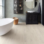 Premium Floors Quick-Step Perspective Nature Laminate Soft Patina Oak in Bathroom