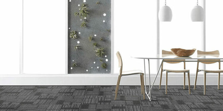 Premium carpet tiles suitable for home or office installation.