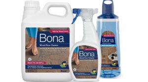 An image showcasing the bona timber floor cleaning range.